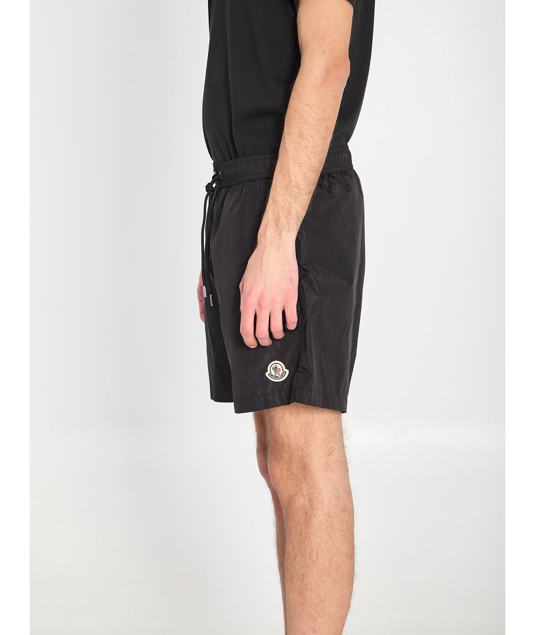 MONCLER Черные полиамидовые плавки, фото 3