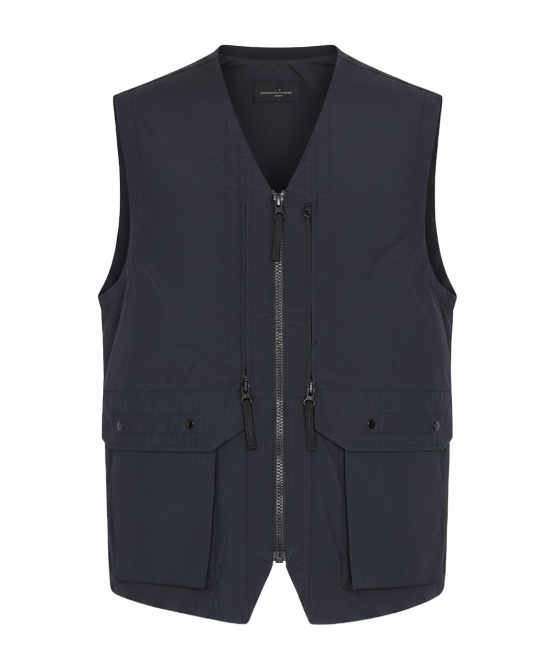 STONE ISLAND Синий полиэстеровый жилет, фото 1