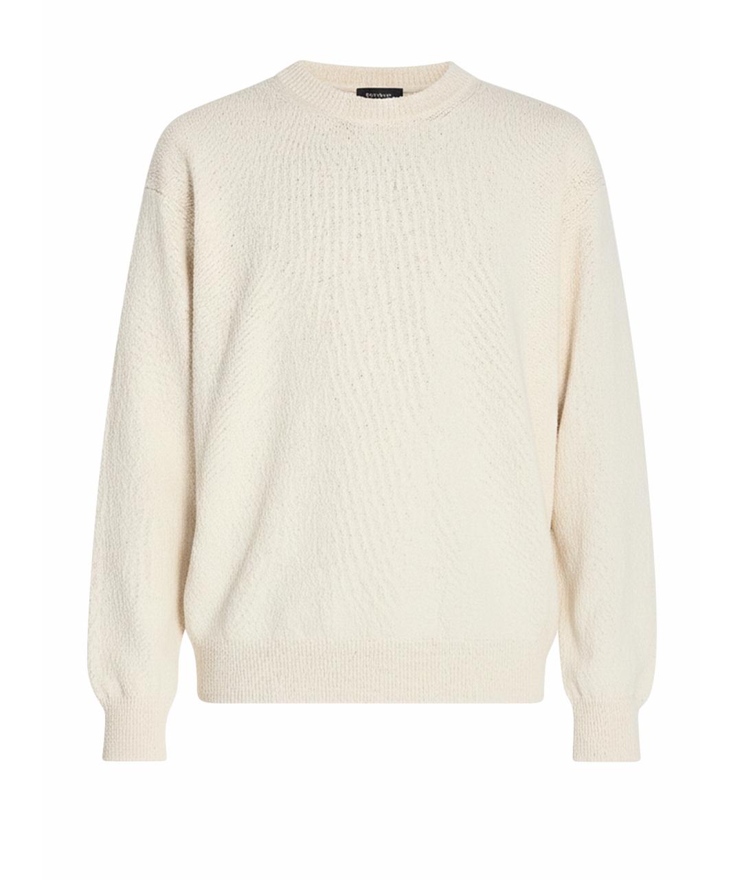 ROBERTO COLLINA Бежевый хлопковый джемпер / свитер, фото 1