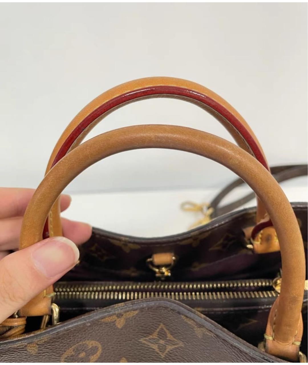 LOUIS VUITTON Коричневая сумка тоут, фото 6