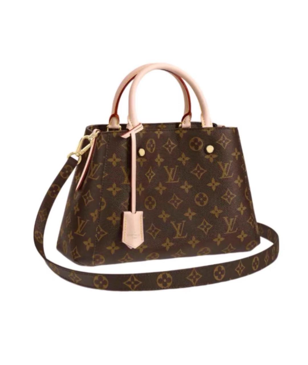 LOUIS VUITTON Коричневая сумка тоут, фото 7