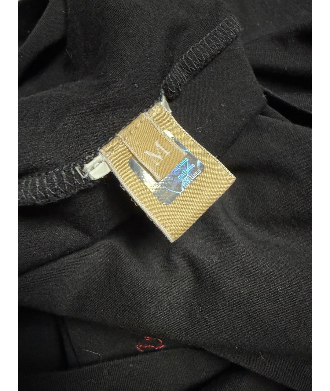 JOHN GALLIANO Черная хлопковая футболка, фото 5