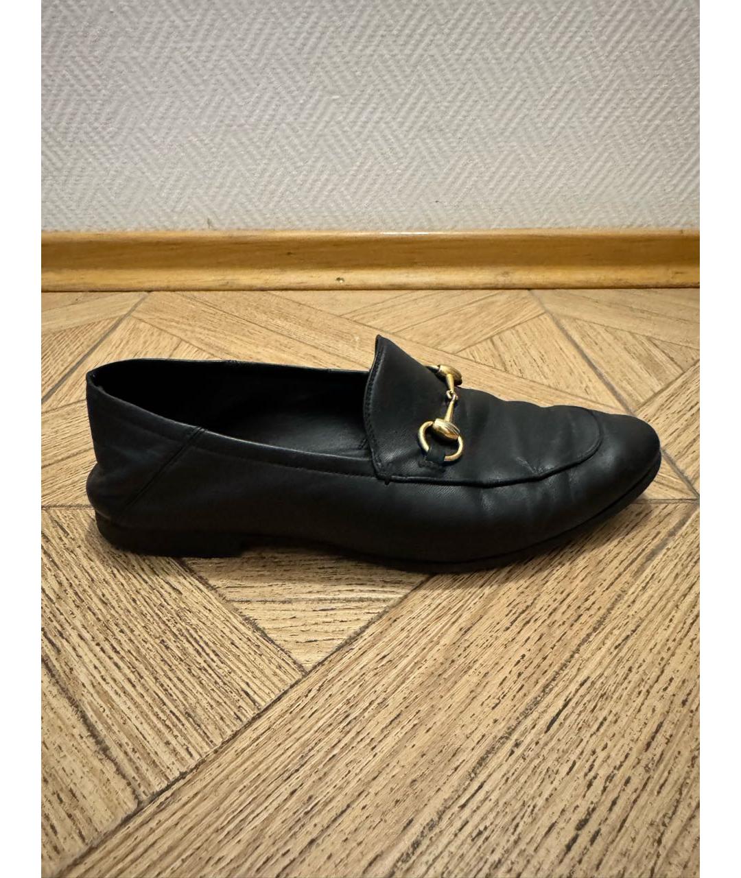 GUCCI Черные кожаные лоферы, фото 7