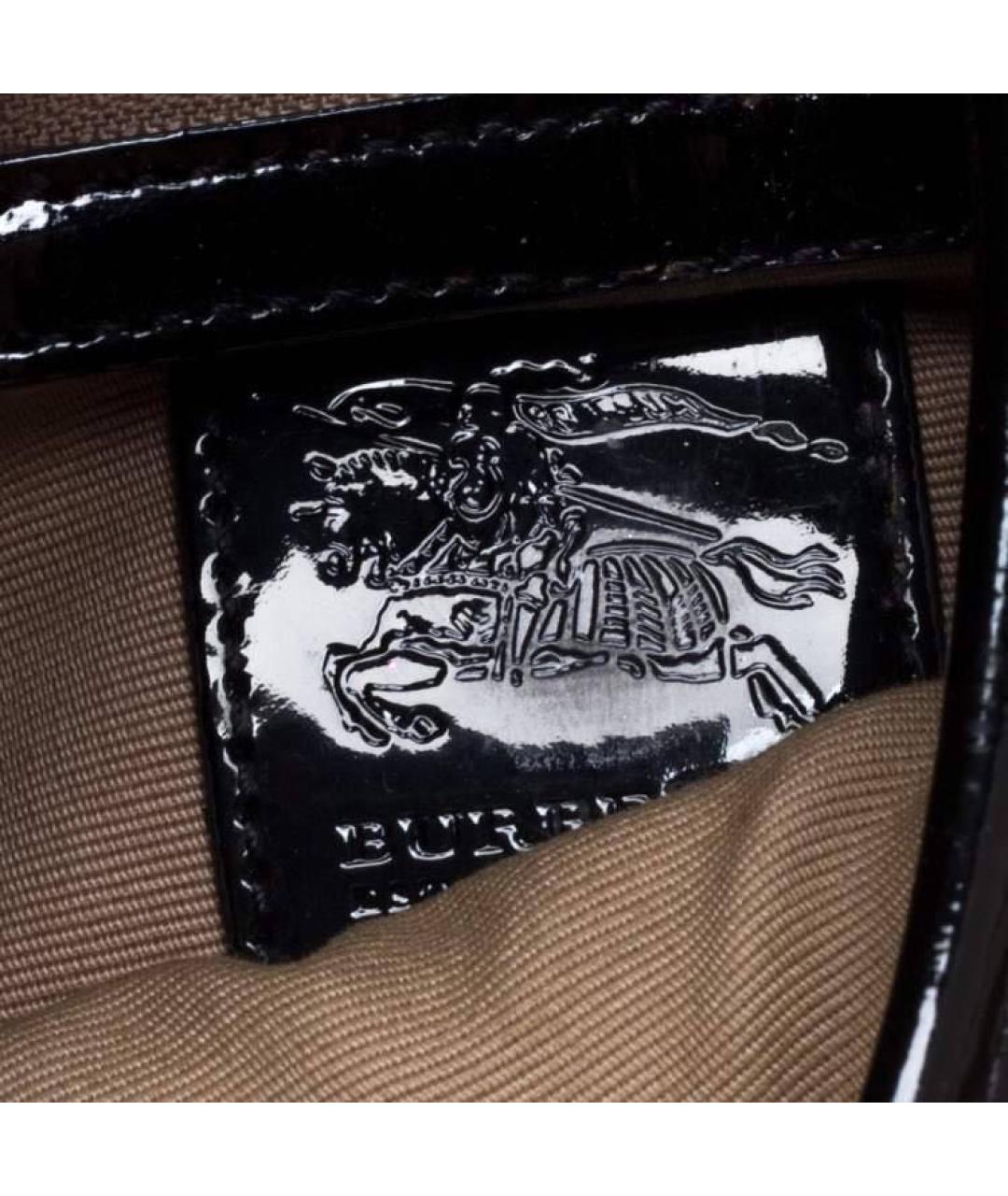 BURBERRY Кожаная сумка с короткими ручками, фото 5