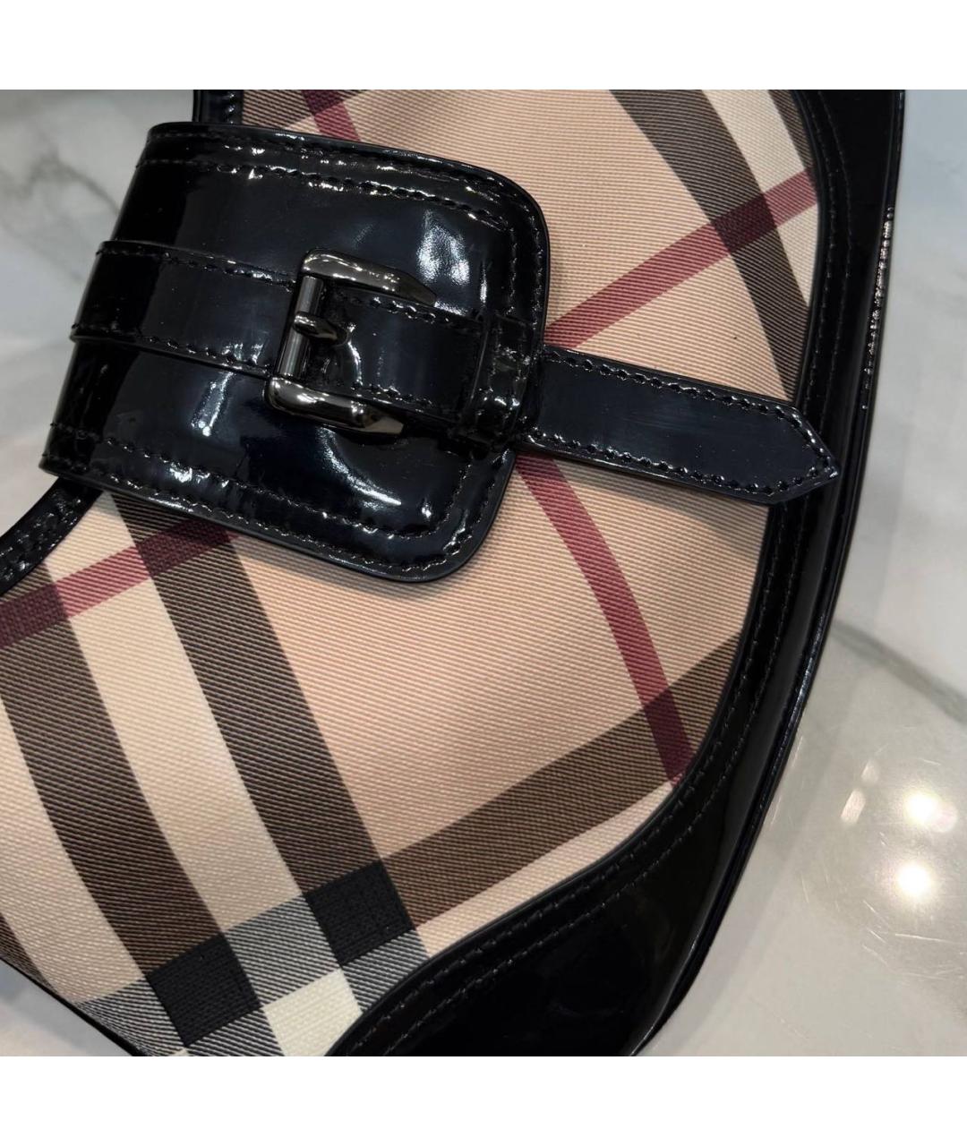 BURBERRY Кожаная сумка с короткими ручками, фото 8