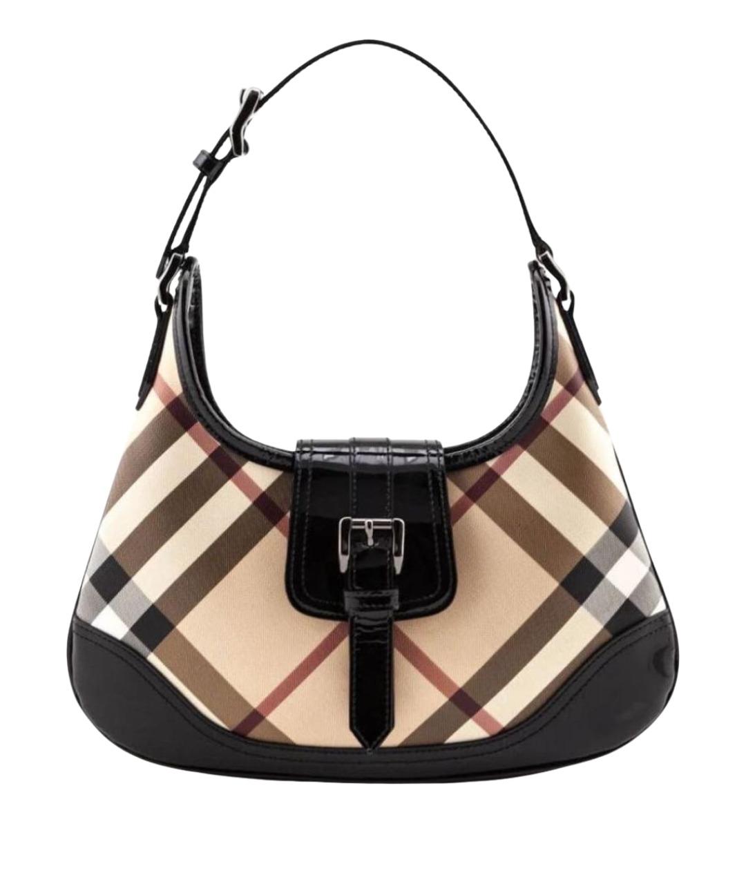 BURBERRY Кожаная сумка с короткими ручками, фото 1