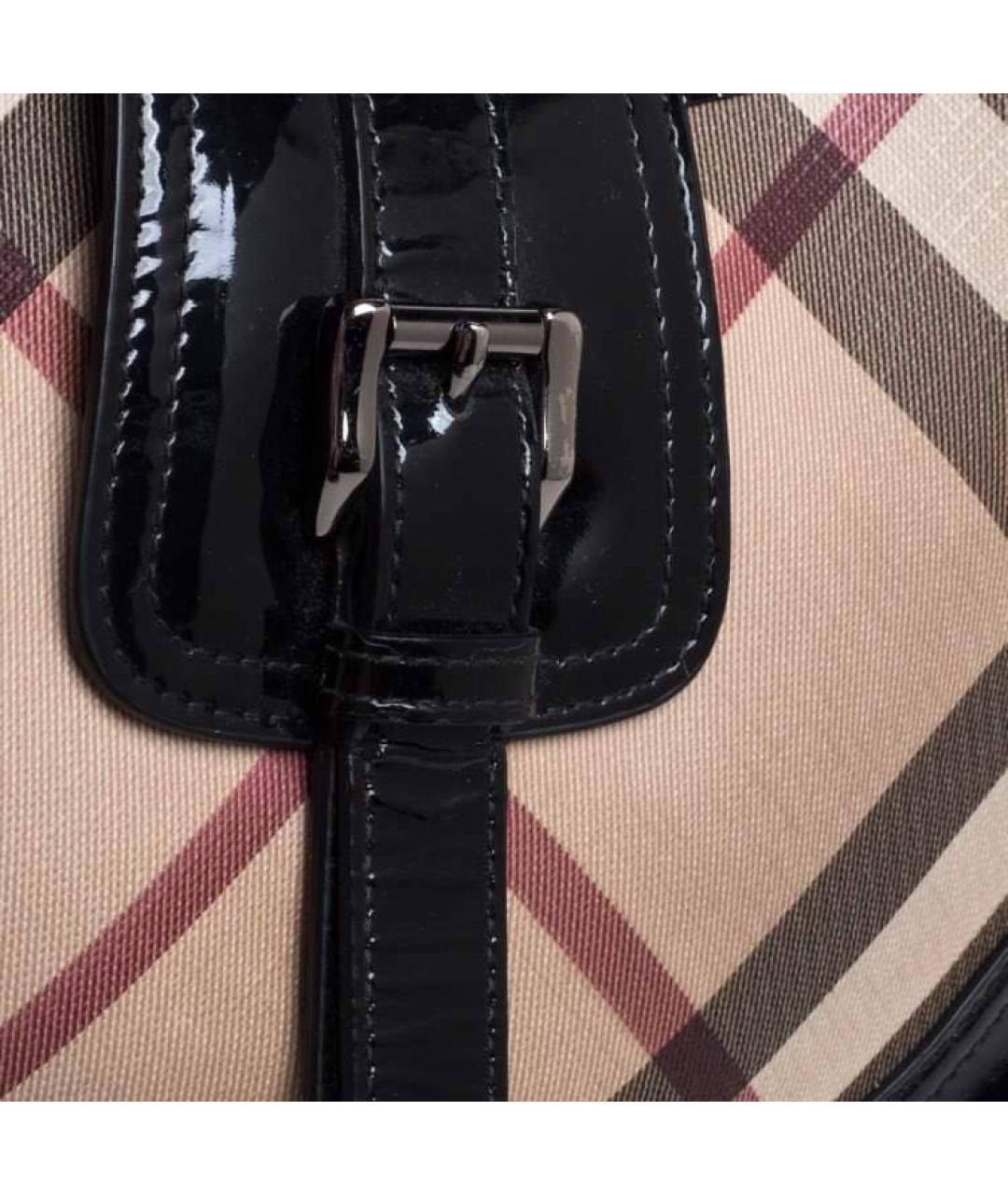 BURBERRY Кожаная сумка с короткими ручками, фото 6