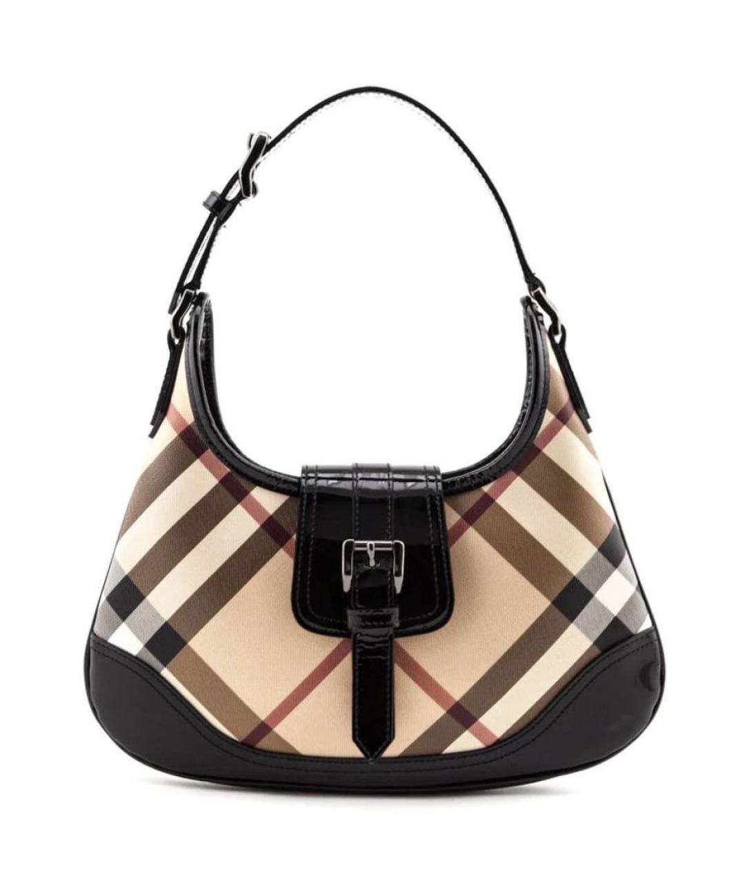 BURBERRY Кожаная сумка с короткими ручками, фото 9