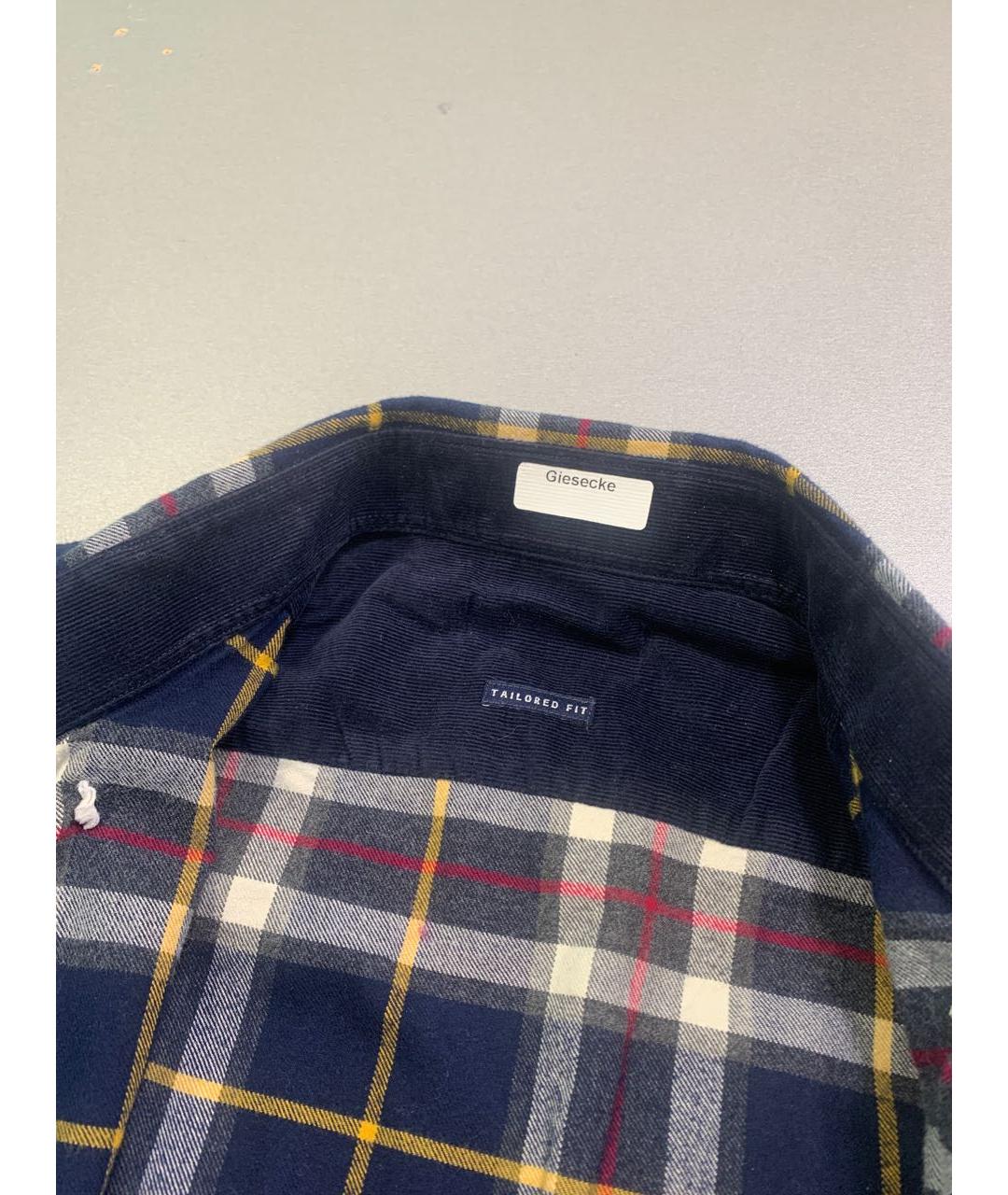 BARBOUR Темно-синяя хлопковая кэжуал рубашка, фото 3