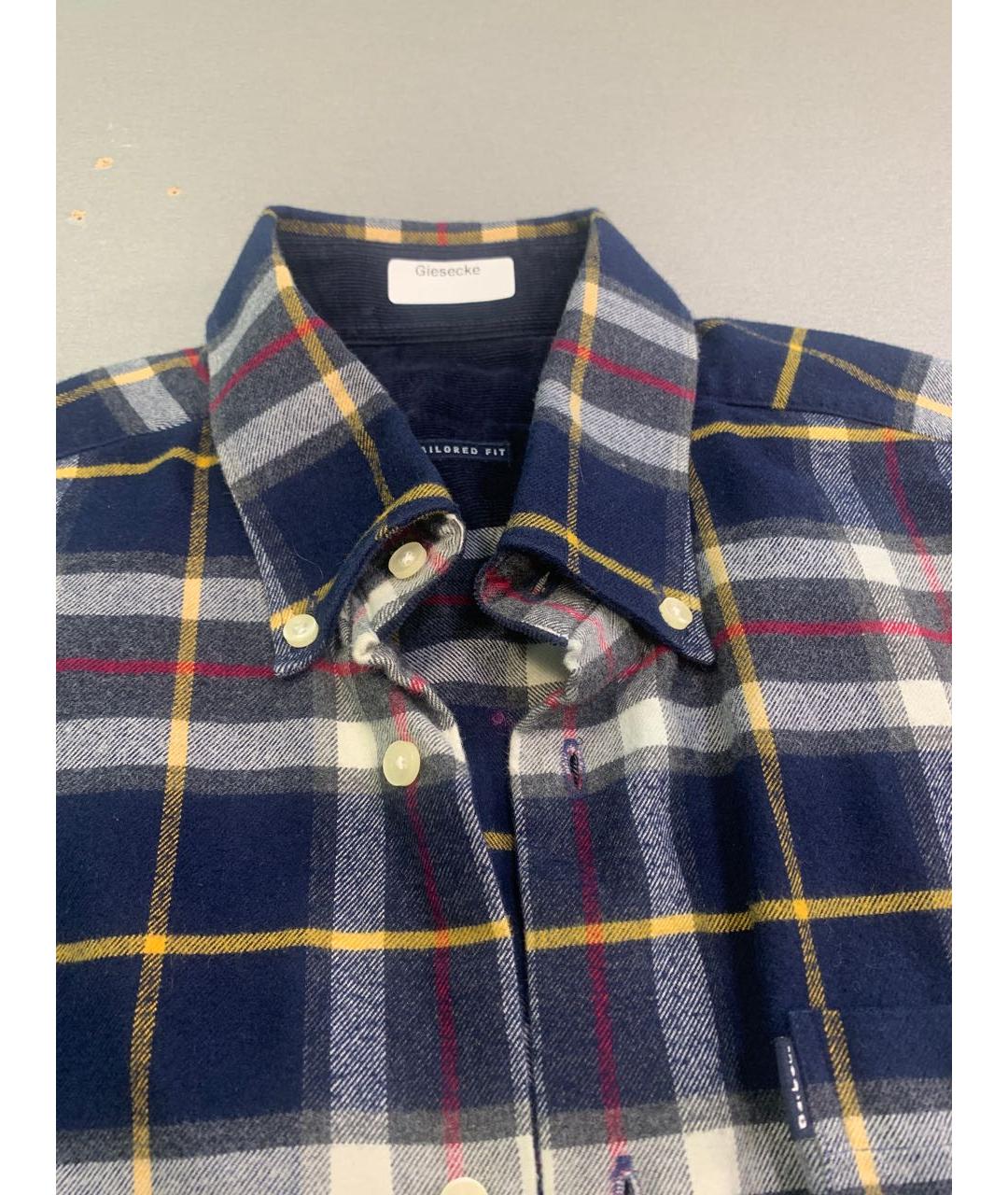 BARBOUR Темно-синяя хлопковая кэжуал рубашка, фото 2