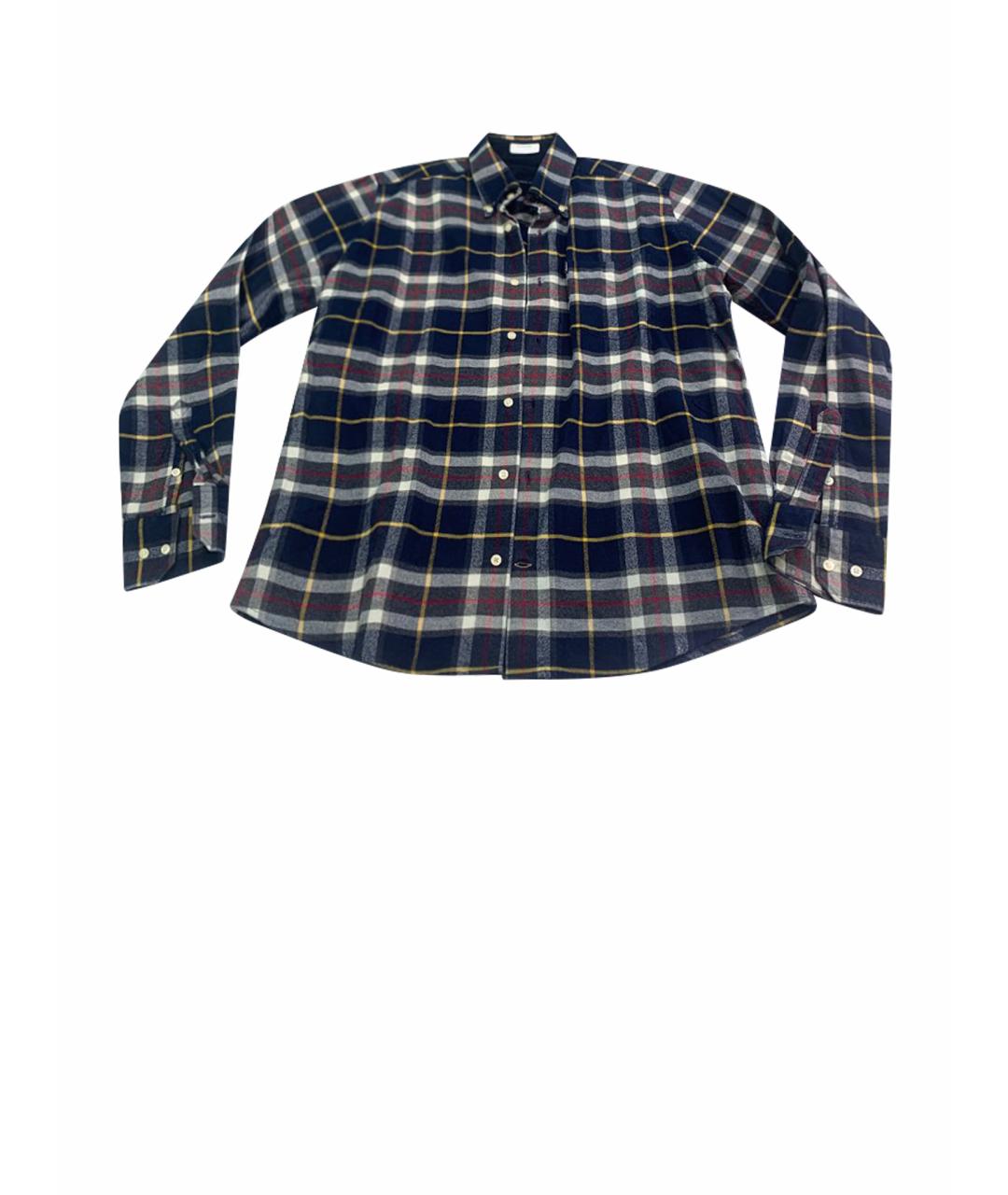 BARBOUR Темно-синяя хлопковая кэжуал рубашка, фото 1