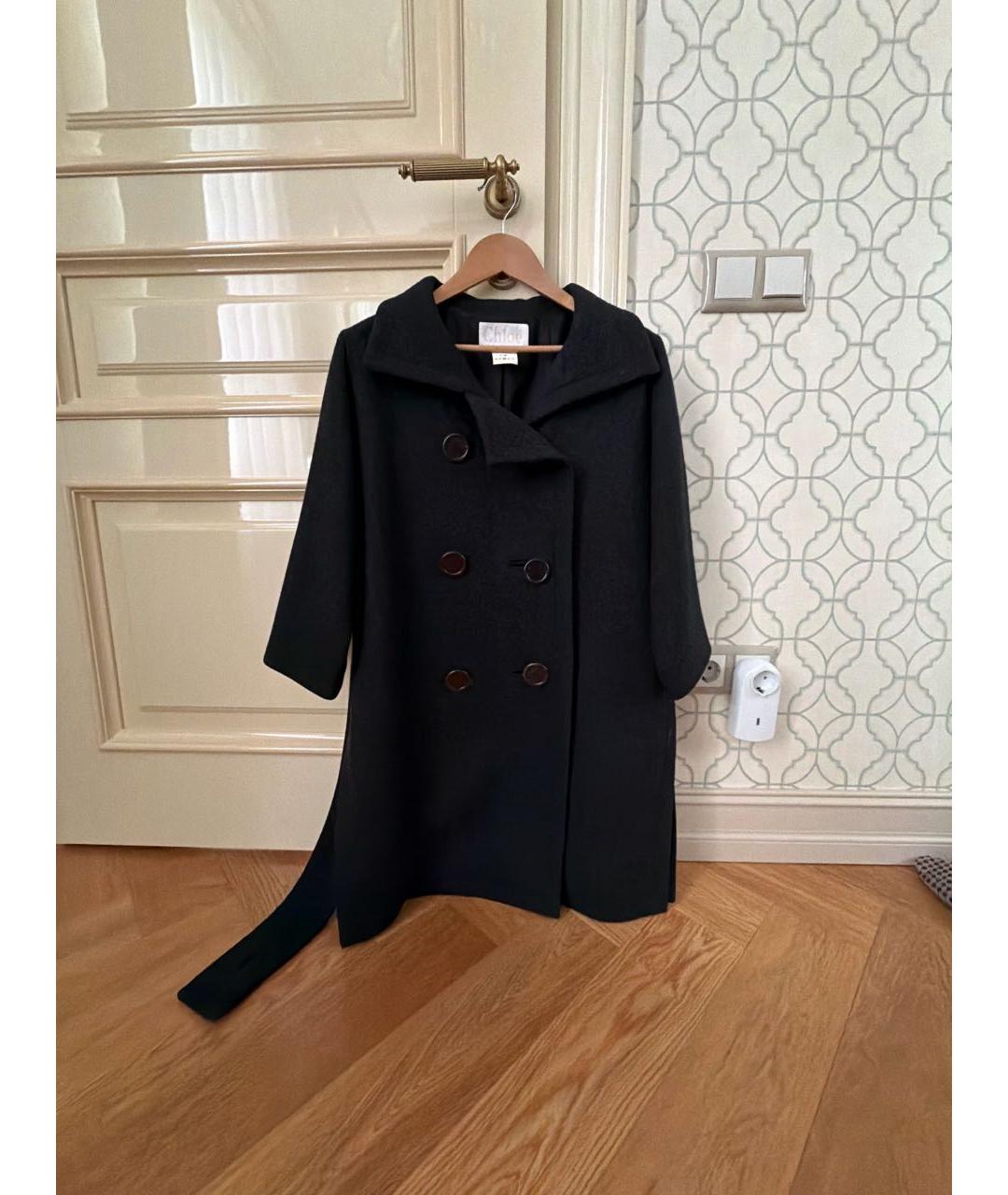 CHLOE Серое шерстяное пальто, фото 8
