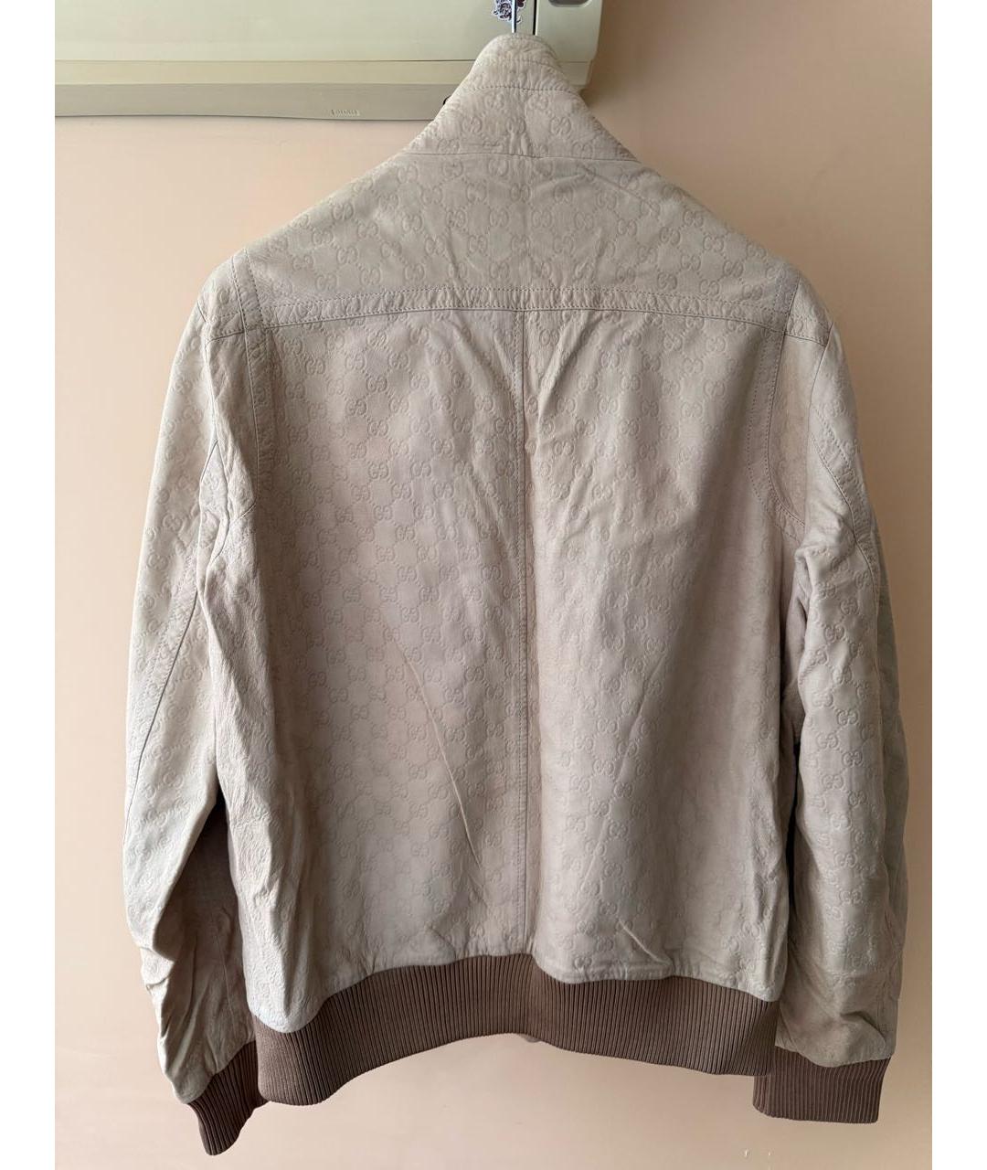 GUCCI Бежевая замшевая куртка, фото 2