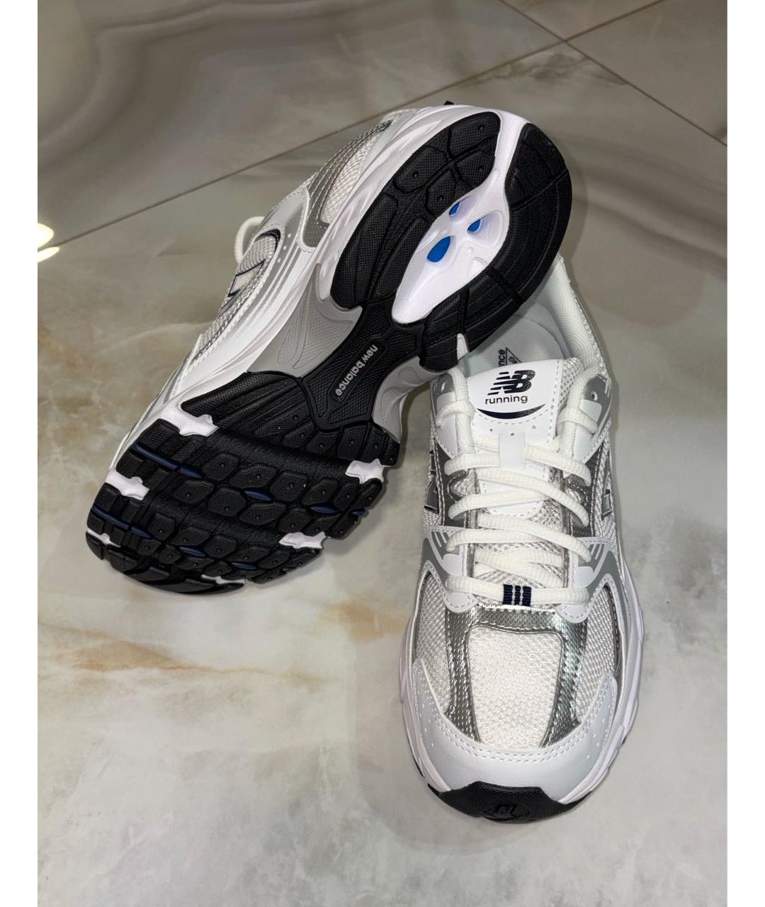 NEW BALANCE Белые кожаные кроссовки, фото 6