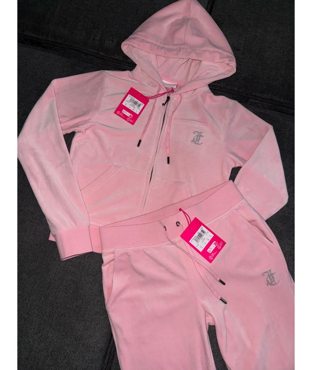 JUICY COUTURE Розовый вискозный костюм с брюками, фото 6