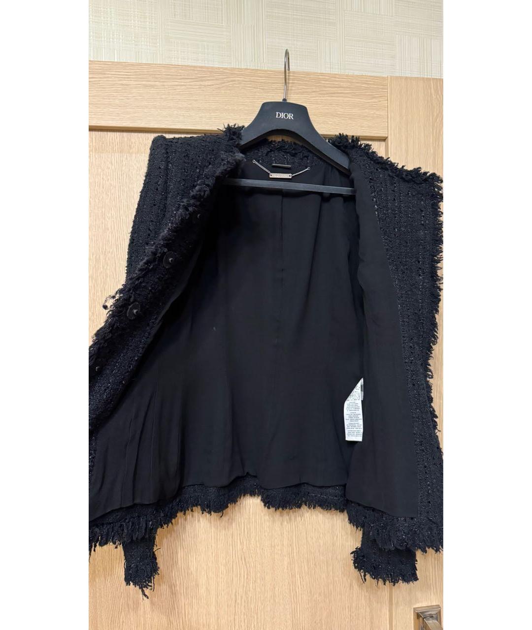 ALEXANDER MCQUEEN Черный полиамидовый жакет/пиджак, фото 2