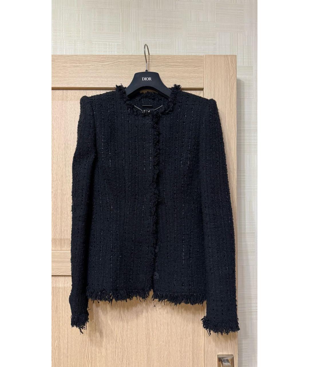 ALEXANDER MCQUEEN Черный полиамидовый жакет/пиджак, фото 9