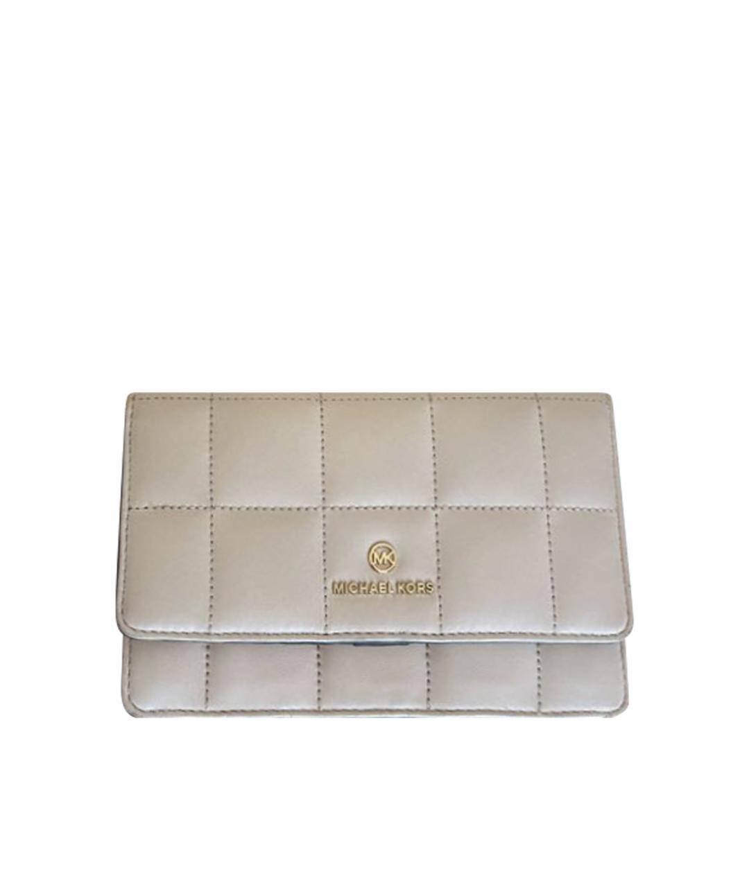 MICHAEL KORS Бежевая сумка через плечо из искусственной кожи, фото 1