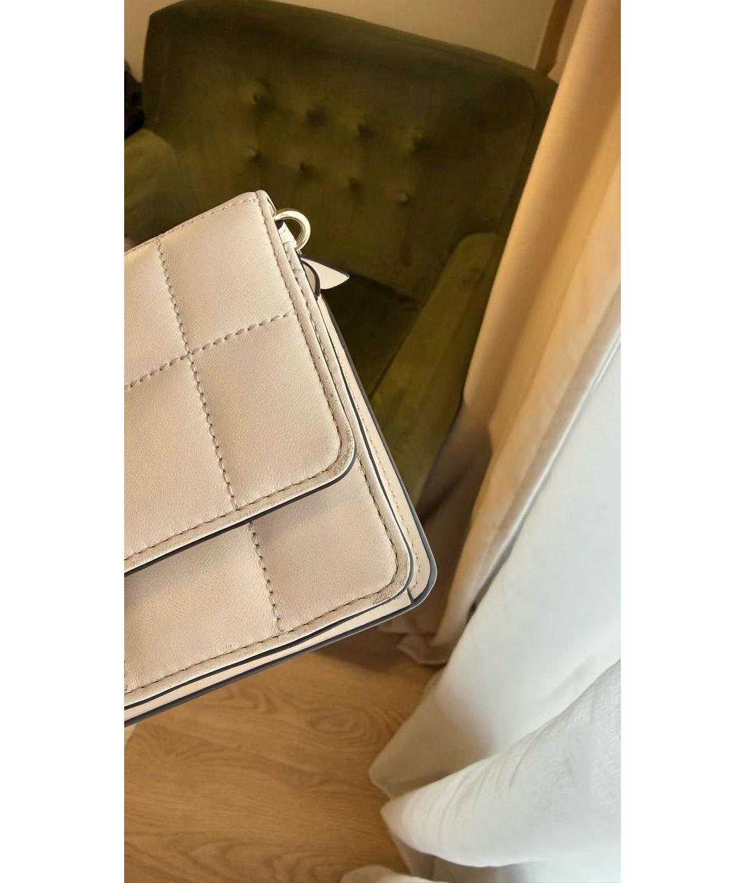 MICHAEL KORS Бежевая сумка через плечо из искусственной кожи, фото 7