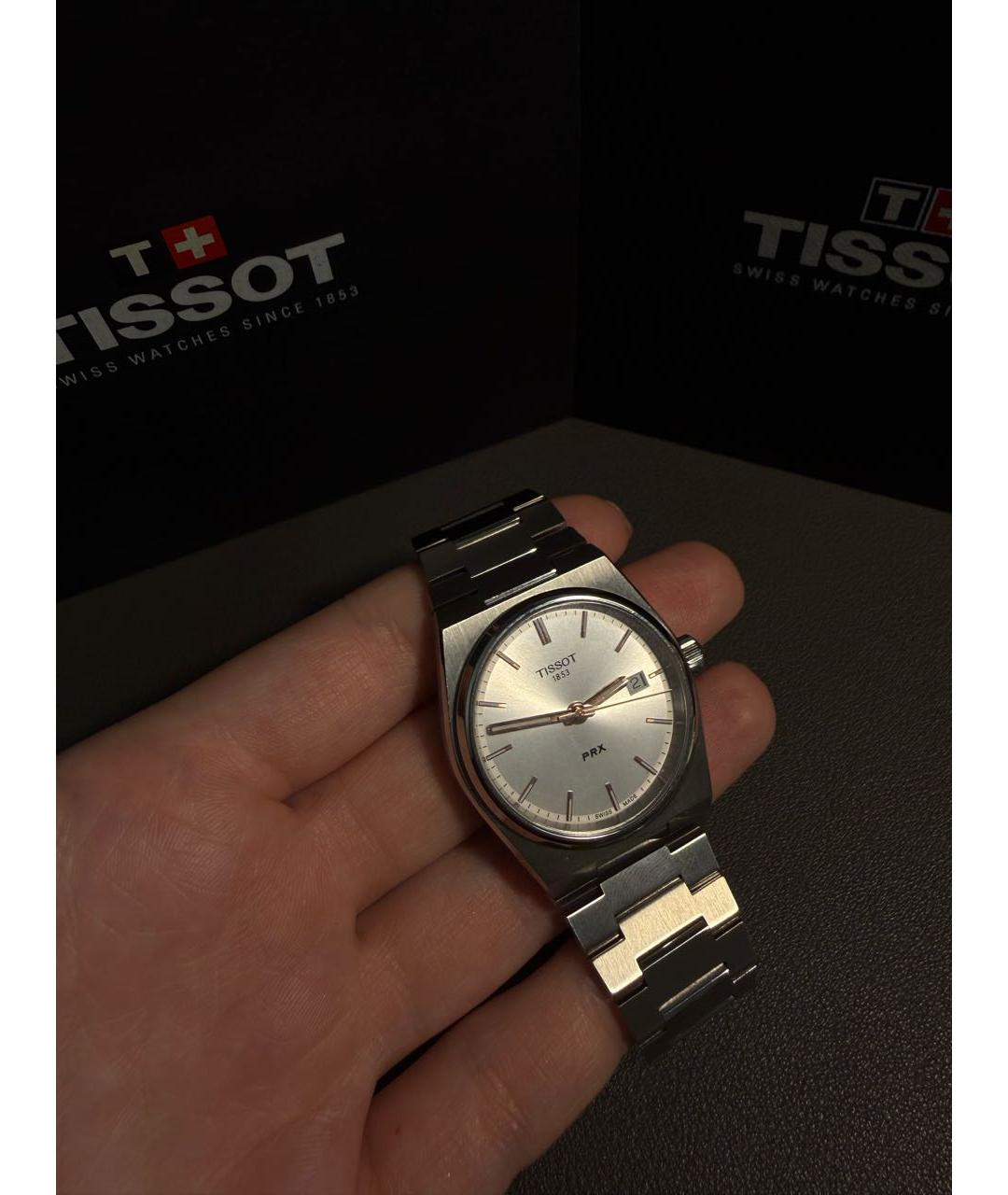 TISSOT Белые стальные часы, фото 7