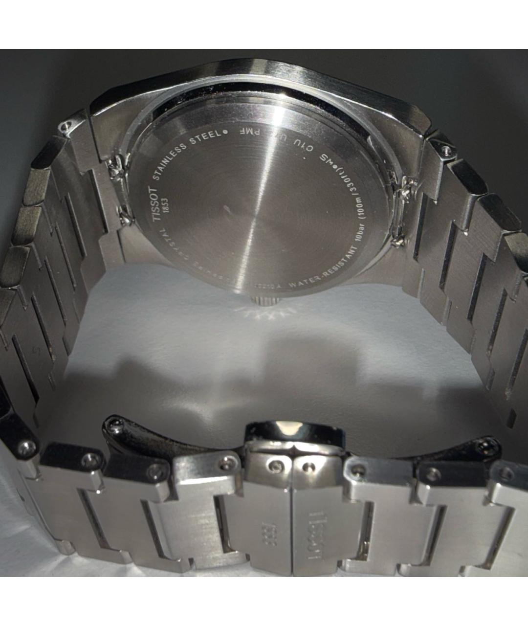 TISSOT Белые стальные часы, фото 2