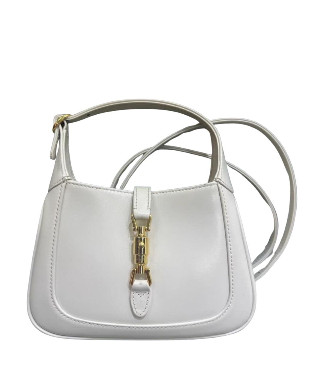 GUCCI Белая кожаная сумка через плечо, фото 1