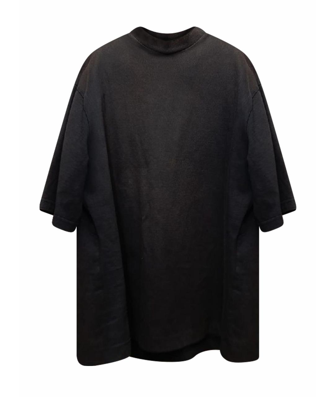 VETEMENTS Черная хлопковая футболка, фото 1