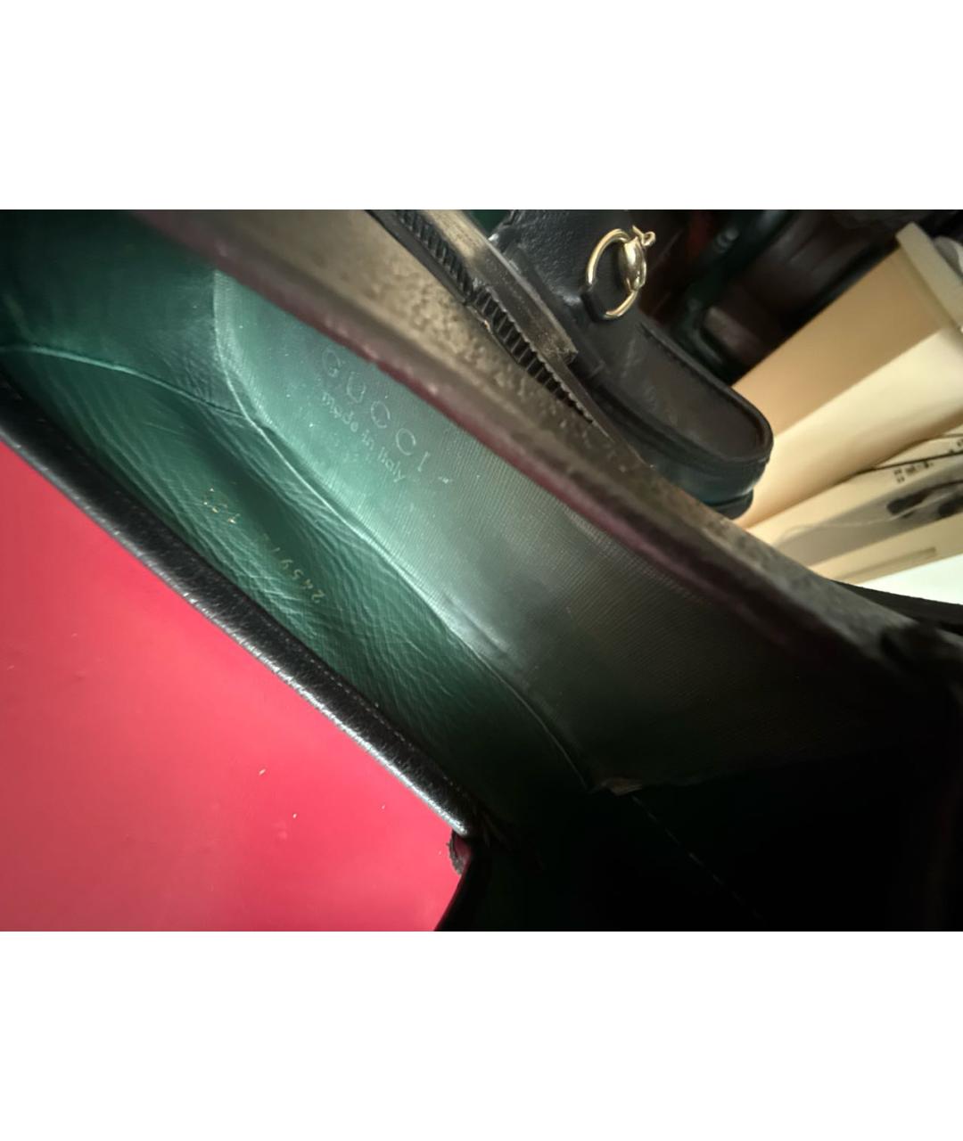 GUCCI Черные кожаные лоферы, фото 7