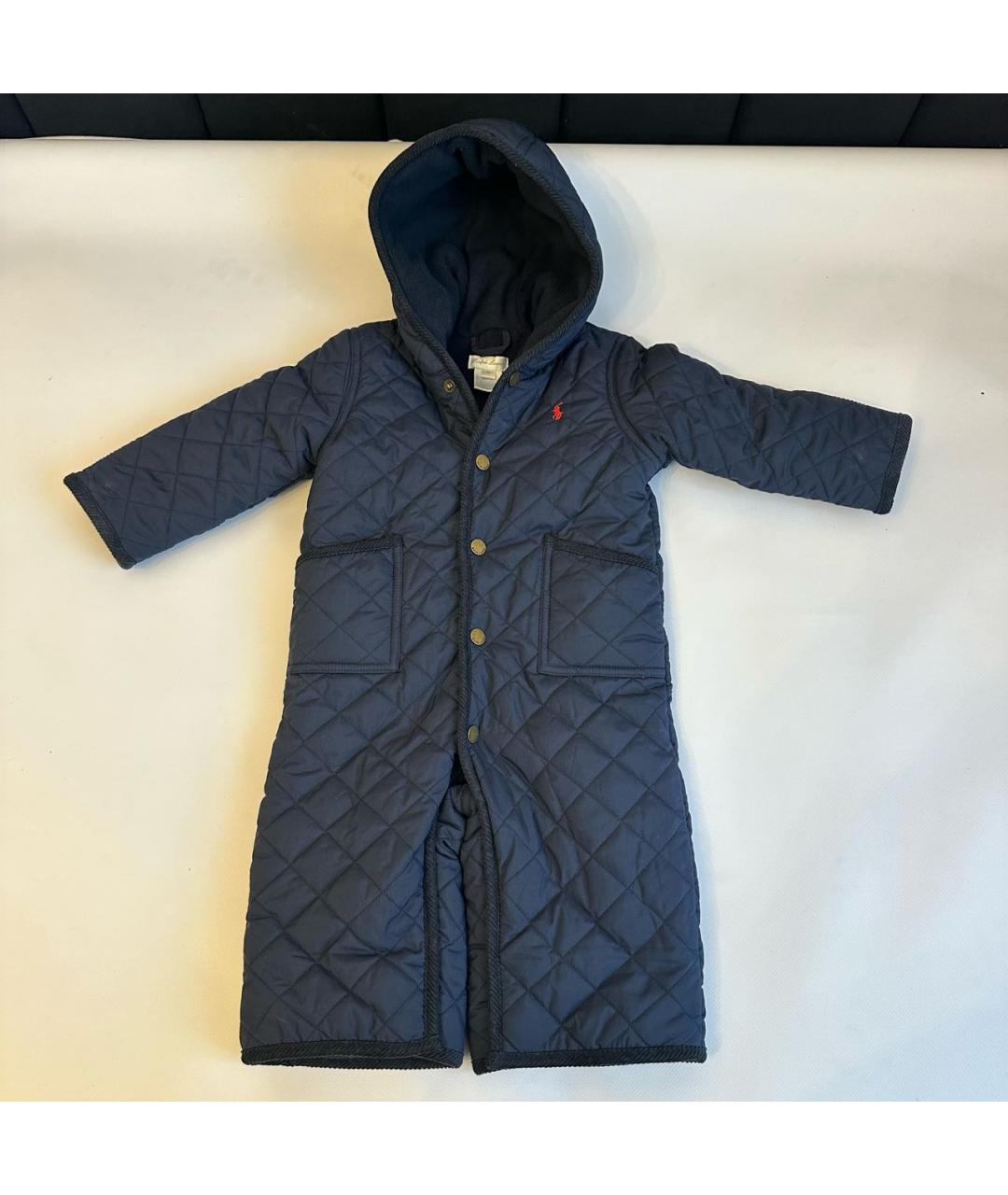 RALPH LAUREN Темно-синий полиэстеровый комбинезон, фото 9