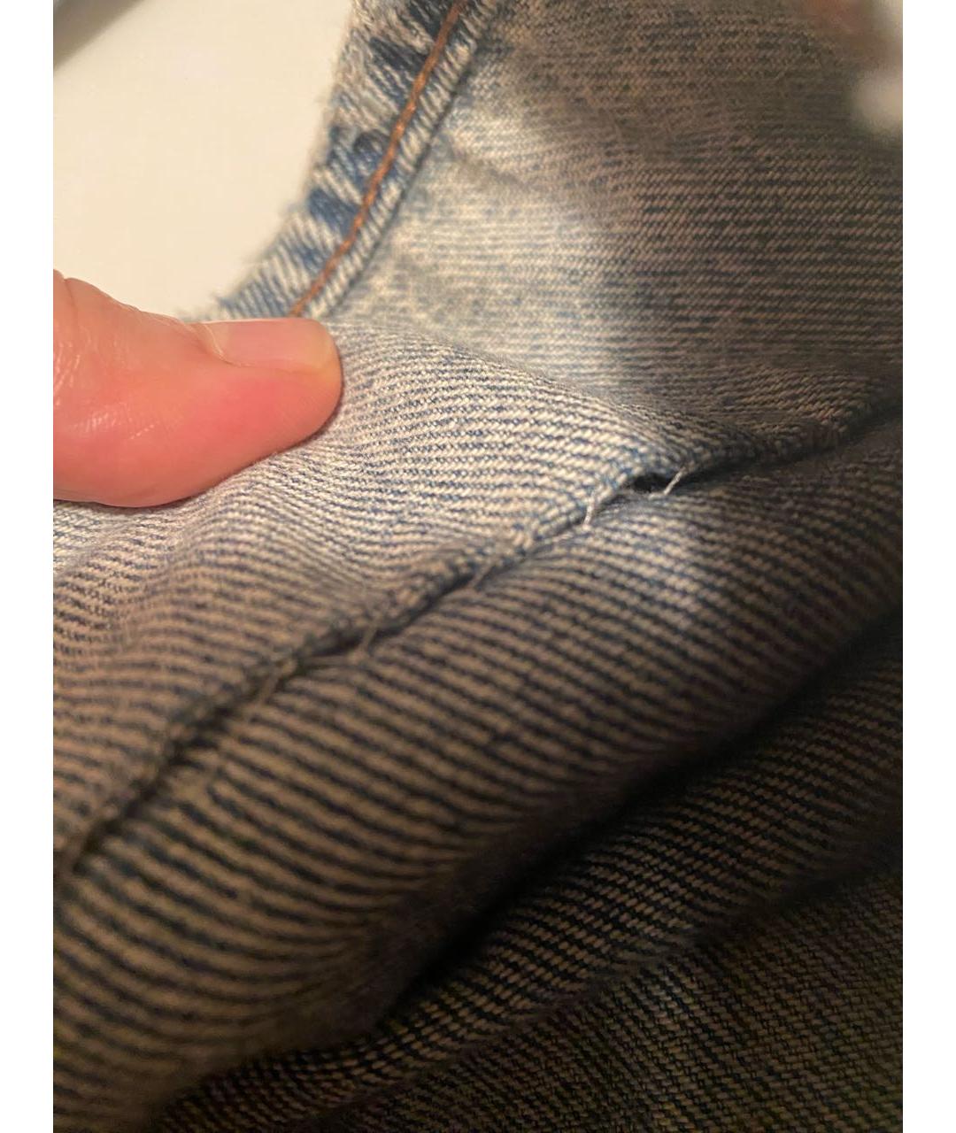 JACOB COHEN Синие хлопковые прямые джинсы, фото 5