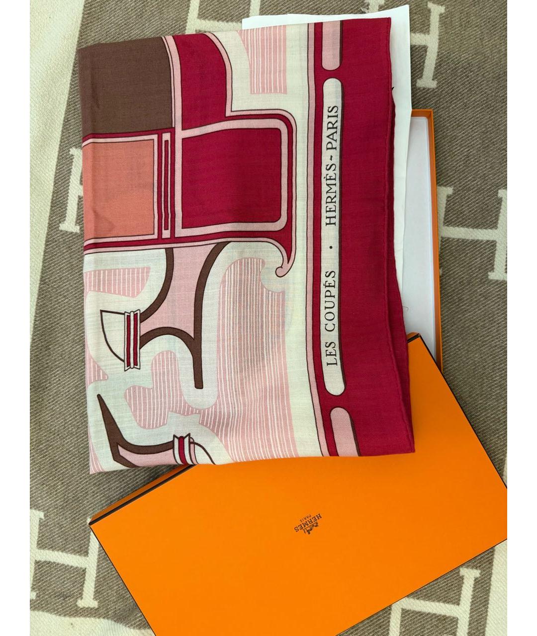 HERMES Мульти кашемировый платок, фото 7