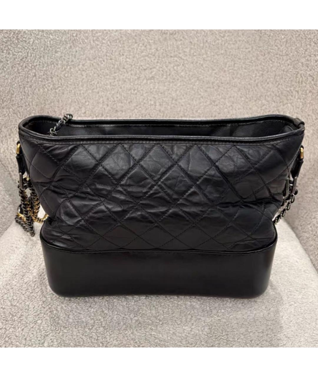 CHANEL Черная кожаная сумка через плечо, фото 3