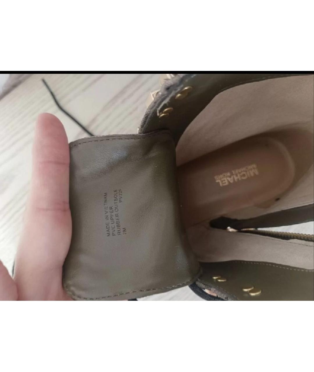 MICHAEL KORS Зеленые ботинки, фото 4