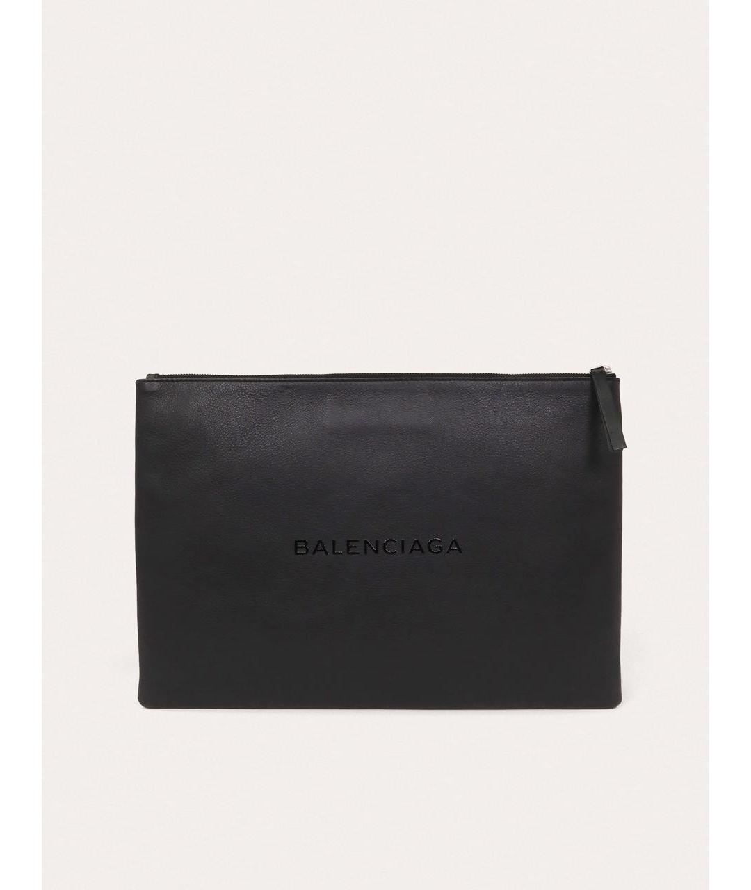 BALENCIAGA Черная кожаная папка для документов, фото 9