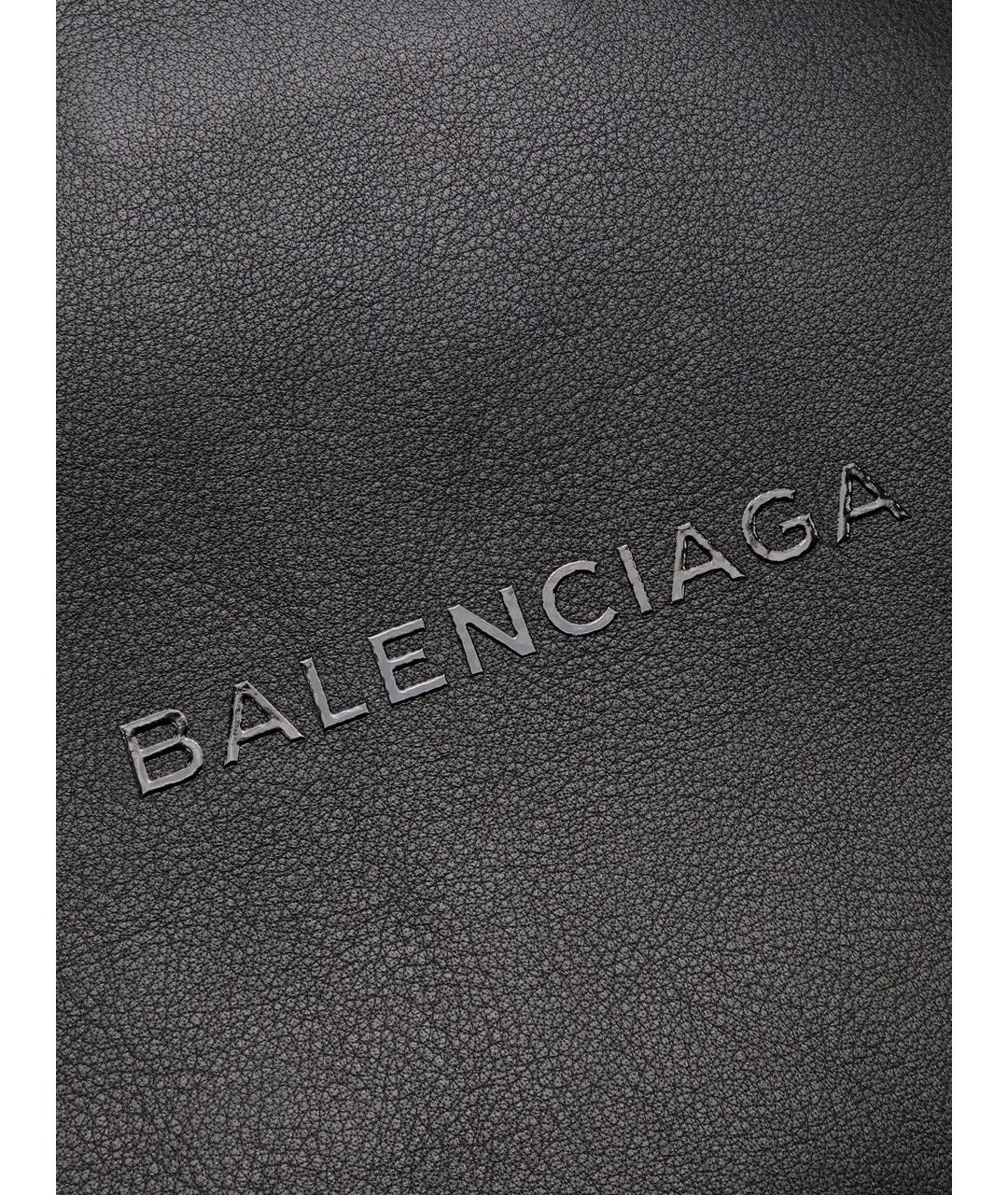 BALENCIAGA Черная кожаная папка для документов, фото 5