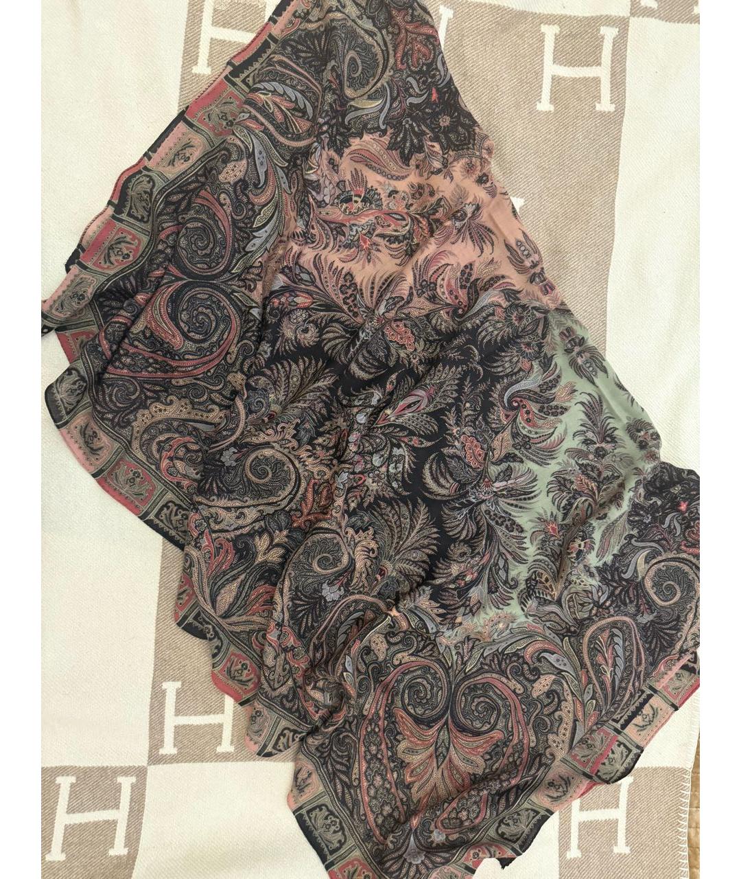 ETRO Мульти шерстяной платок, фото 2