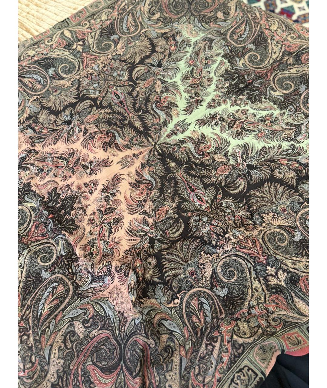 ETRO Мульти шерстяной платок, фото 4