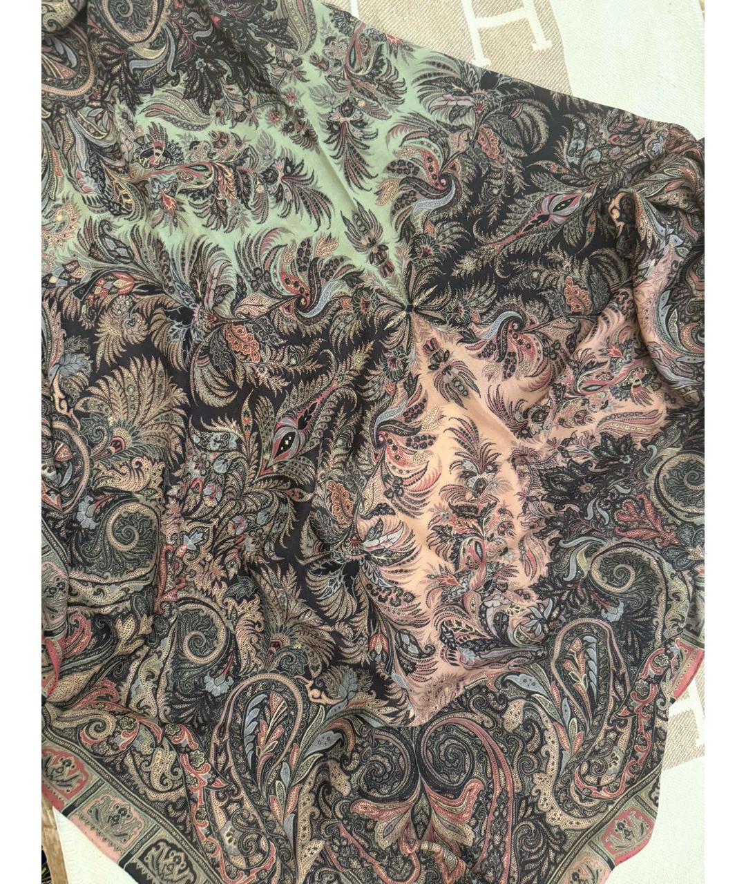 ETRO Мульти шерстяной платок, фото 3