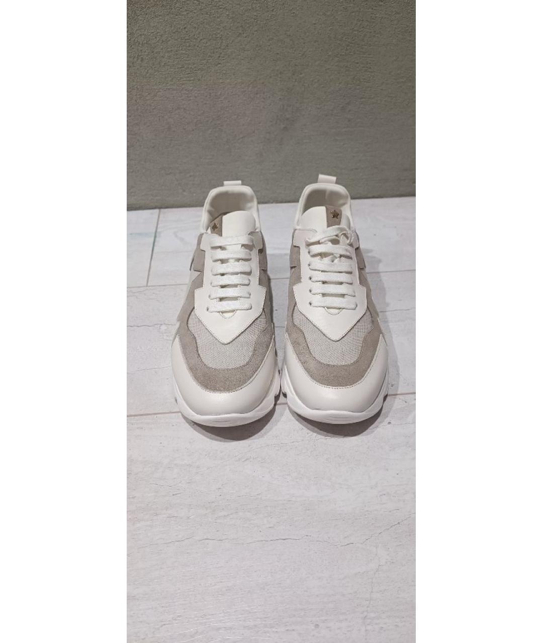 LORENA ANTONIAZZI Бежевые кожаные кроссовки, фото 2