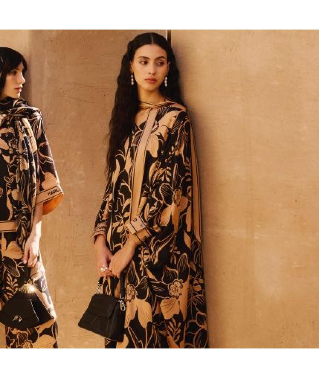 KARL LAGERFELD Мульти вискозное вечернее платье, фото 3