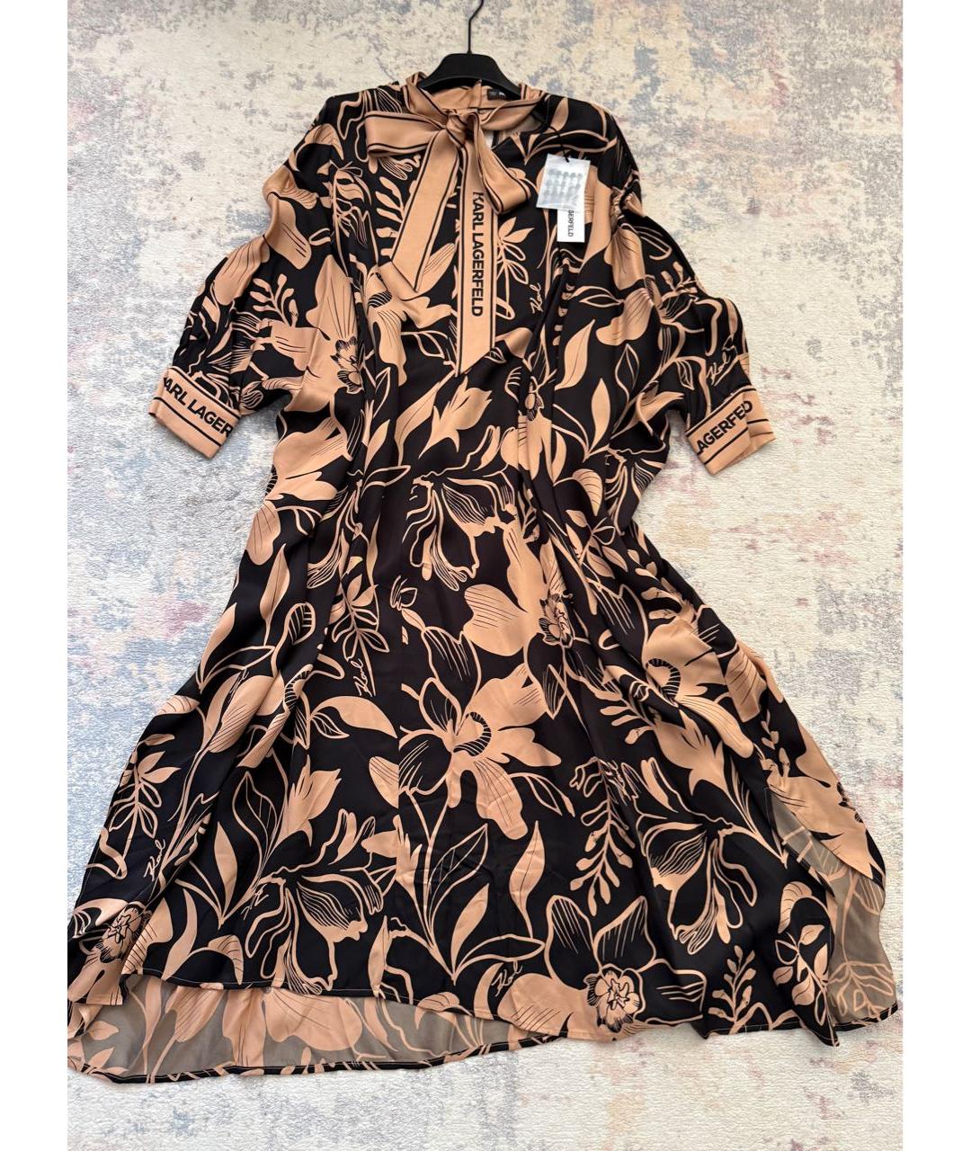 KARL LAGERFELD Мульти вискозное вечернее платье, фото 4