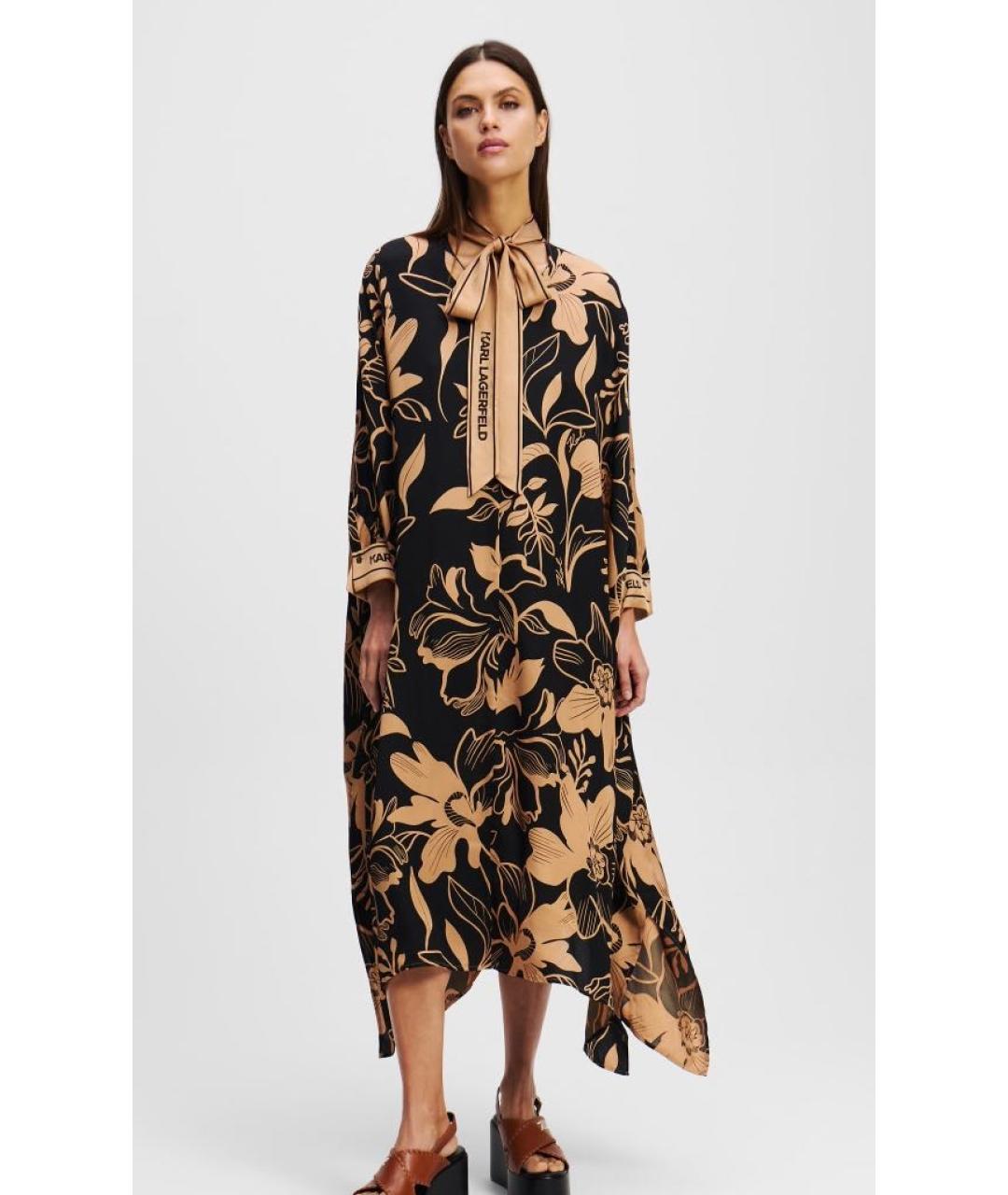 KARL LAGERFELD Мульти вискозное вечернее платье, фото 7