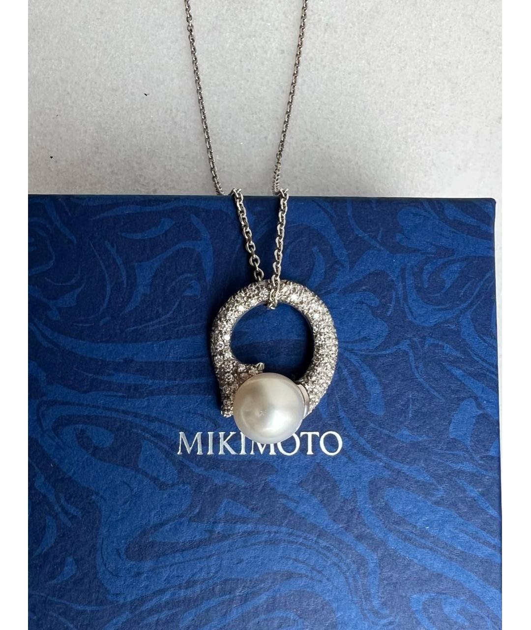 Mikimoto Серебряная подвеска из белого золота, фото 2