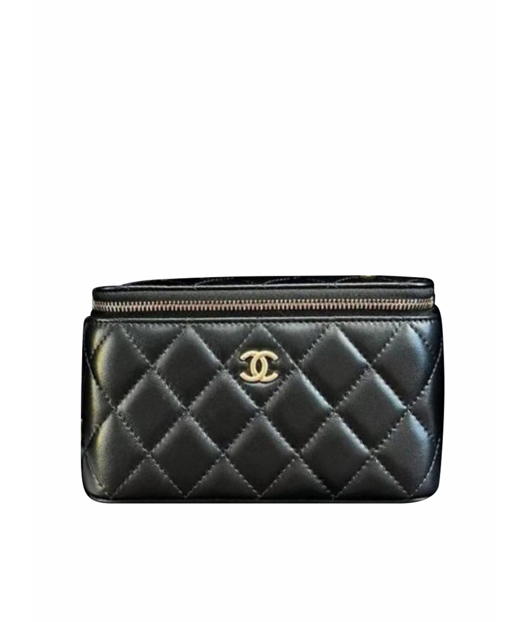 CHANEL Черная кожаная сумка через плечо, фото 1