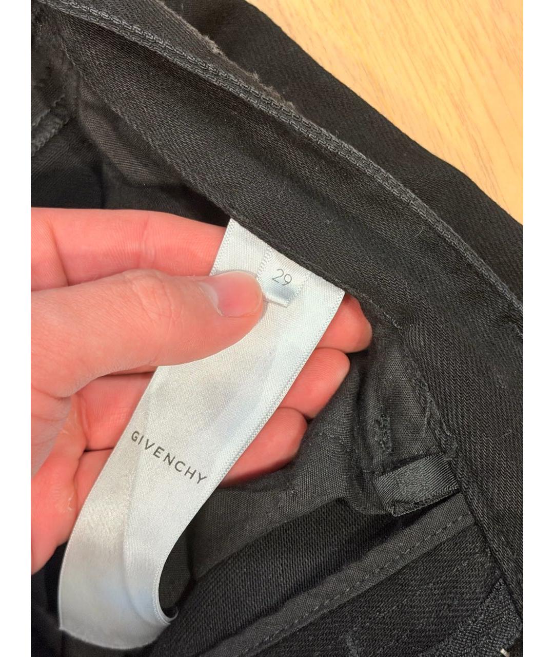GIVENCHY Черные хлопко-эластановые джинсы скинни, фото 3