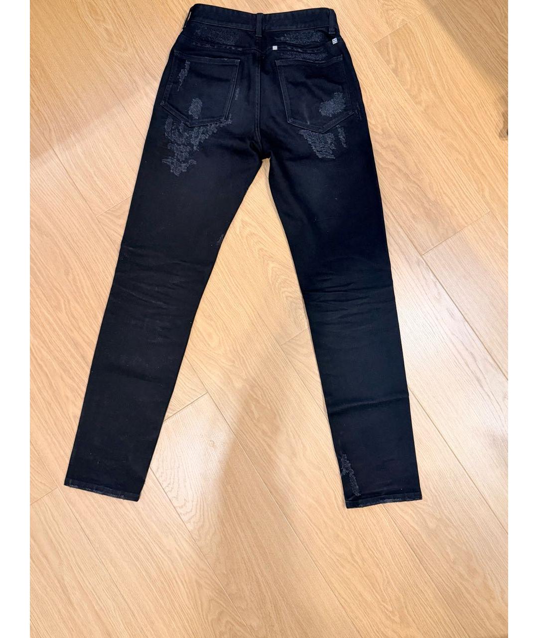 GIVENCHY Черные хлопко-эластановые джинсы скинни, фото 2