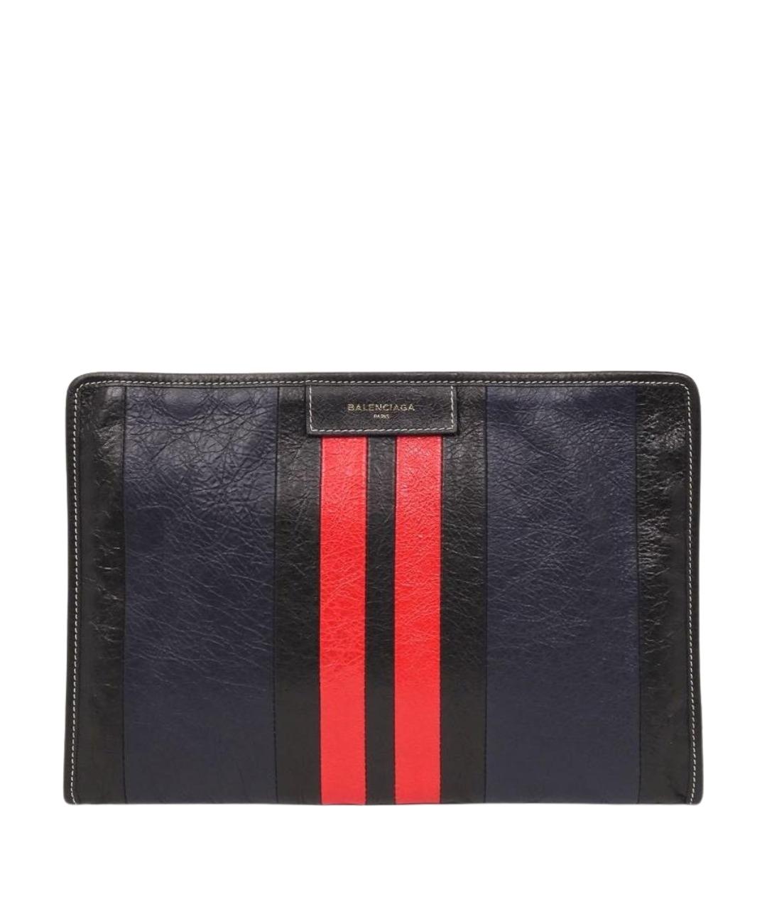 BALENCIAGA Темно-синяя кожаная папка для документов, фото 1