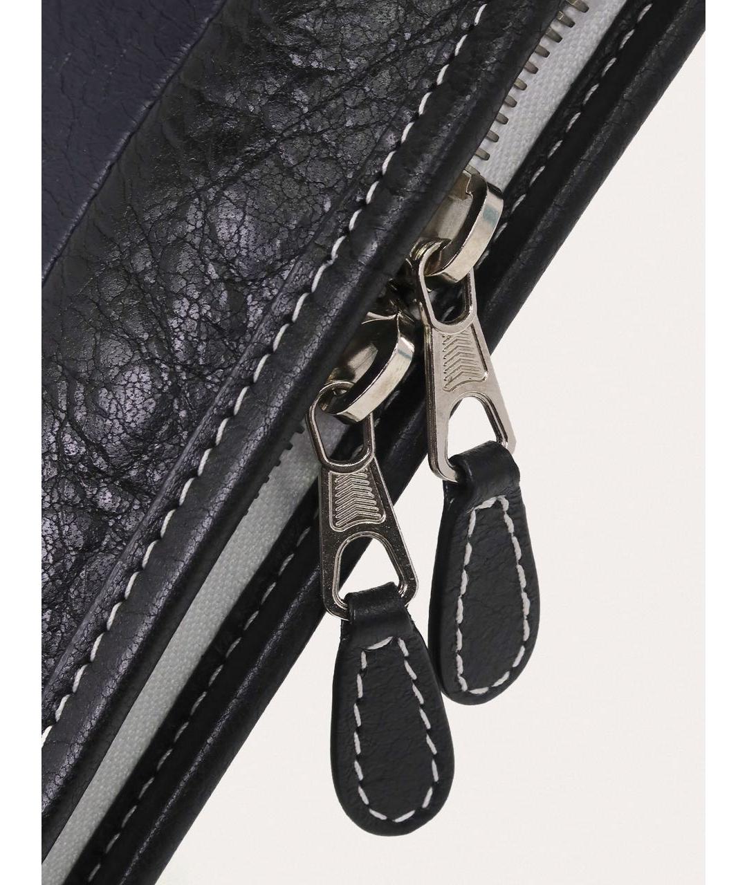 BALENCIAGA Темно-синяя кожаная папка для документов, фото 6