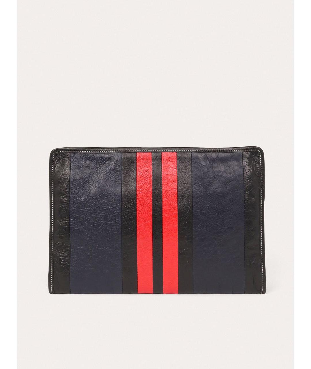 BALENCIAGA Темно-синяя кожаная папка для документов, фото 3