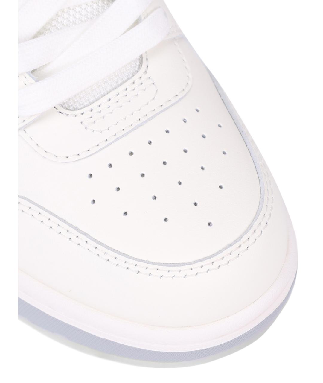 OFF-WHITE Белые кожаные кеды, фото 5